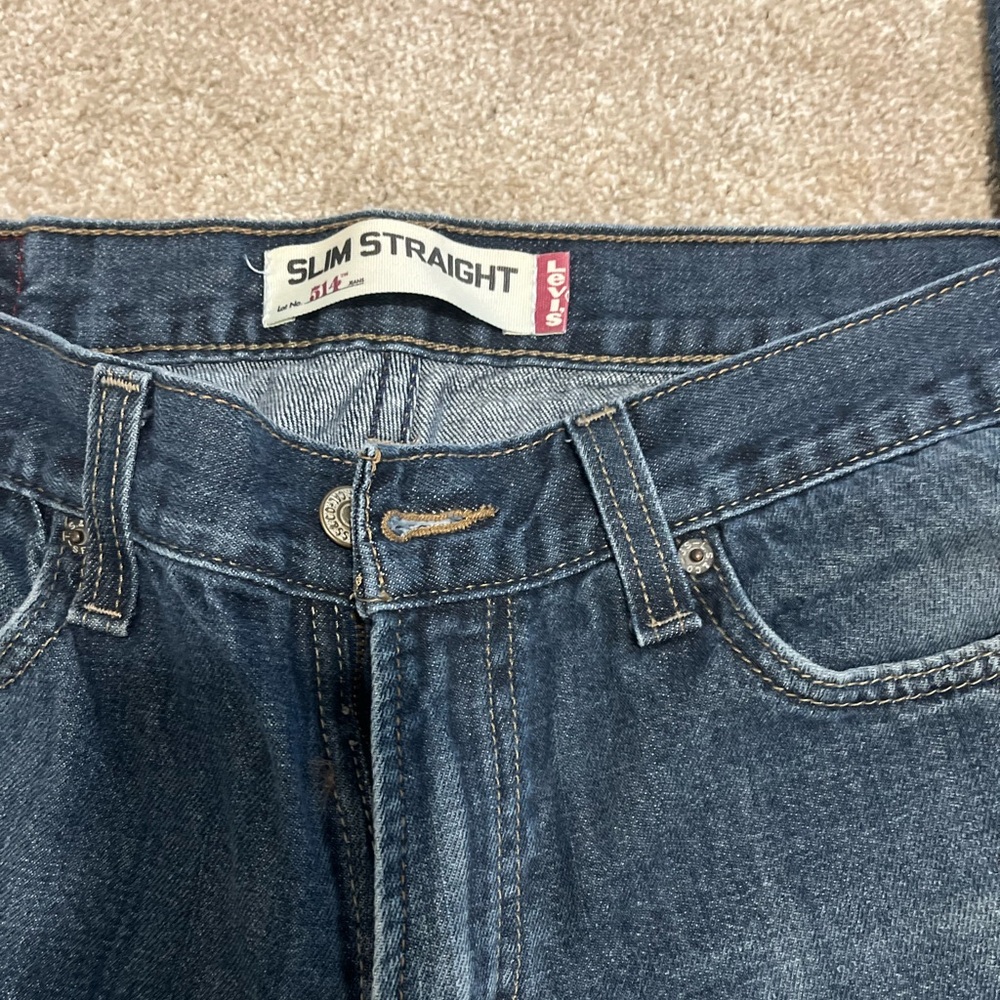 Levi's Slim Straight Jeans - Dark Blue